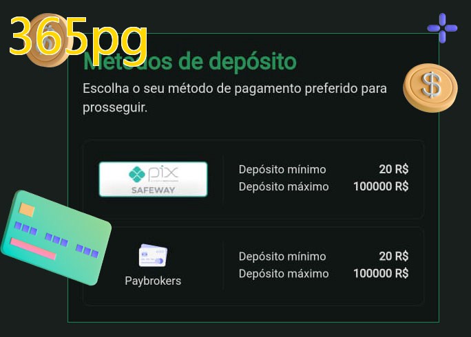 O cassino 365pgbet oferece uma grande variedade de métodos de pagamento