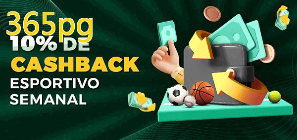 10% de bônus de cashback na 365pg